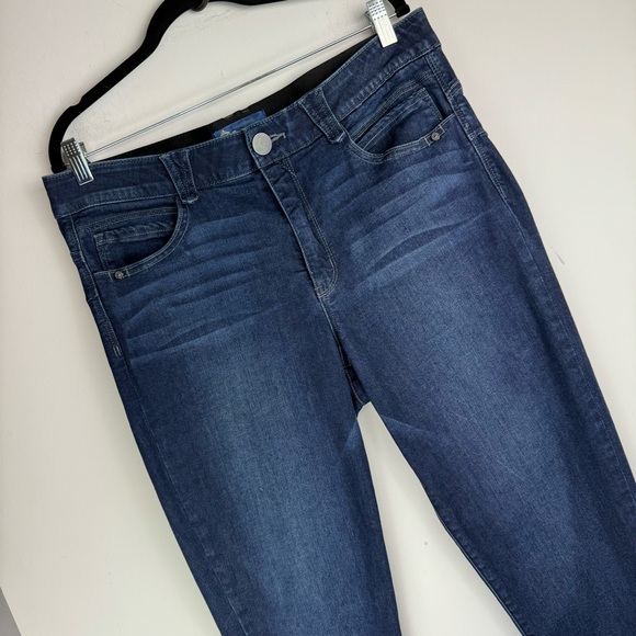 Democracy Ab Solution Womens Plus Skinny Jeans Sz 16 Dark Wash Stretch Denim - Picture 5 of 14